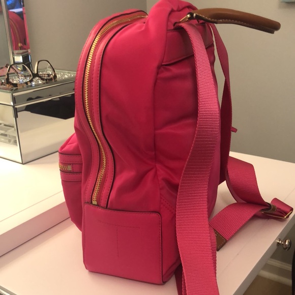 Perry Nylon Zip Backpack Pink 🎒 - Picture 2 of 8